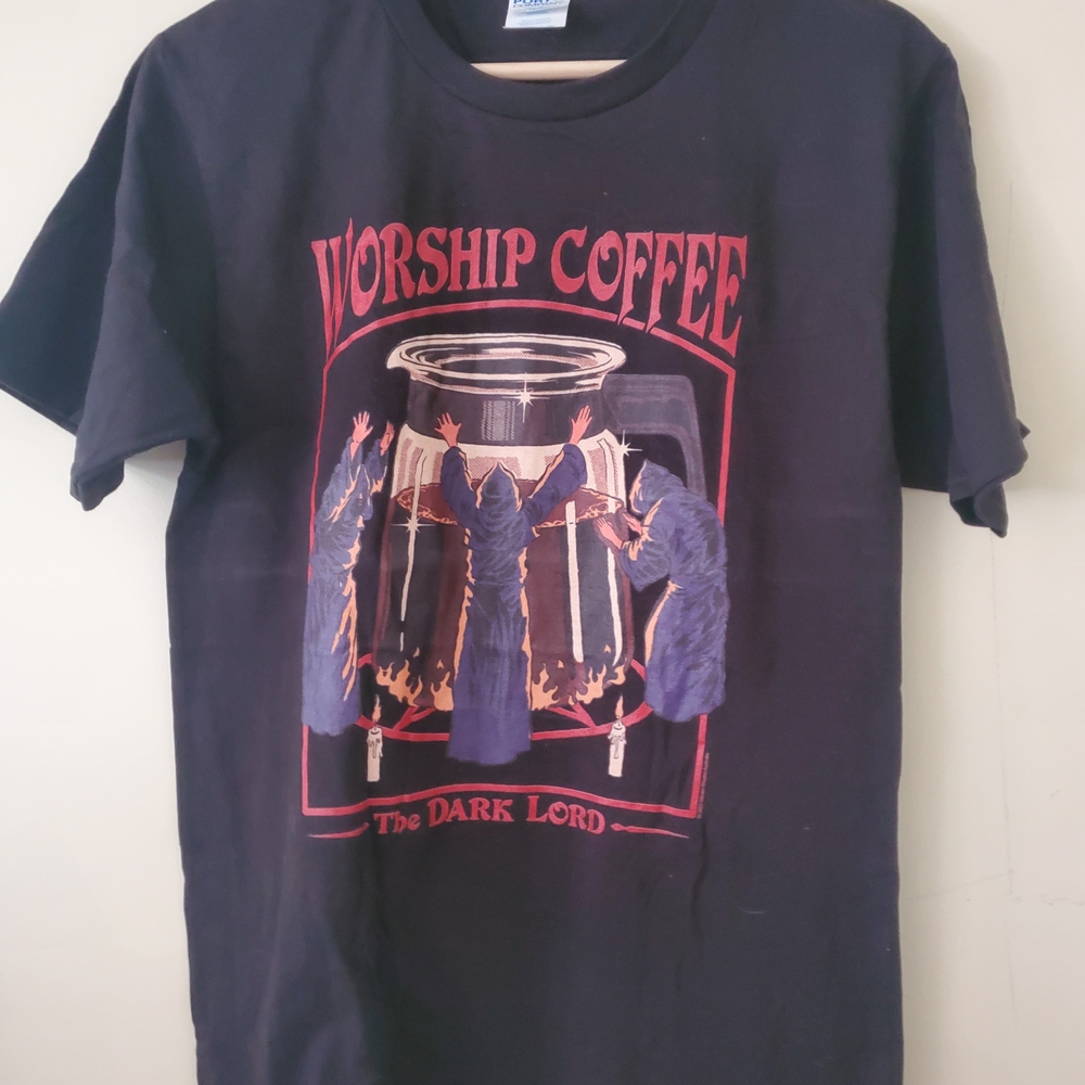 Worship Coffee 'The Dark Lord' Graphic Tee - Black